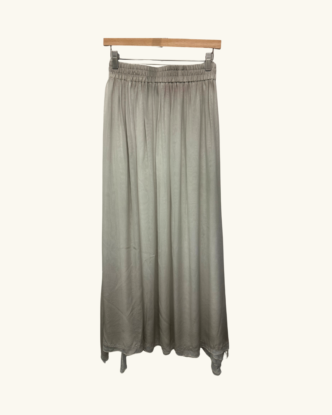 Hand Painted Silk Chiffon Long Skirt