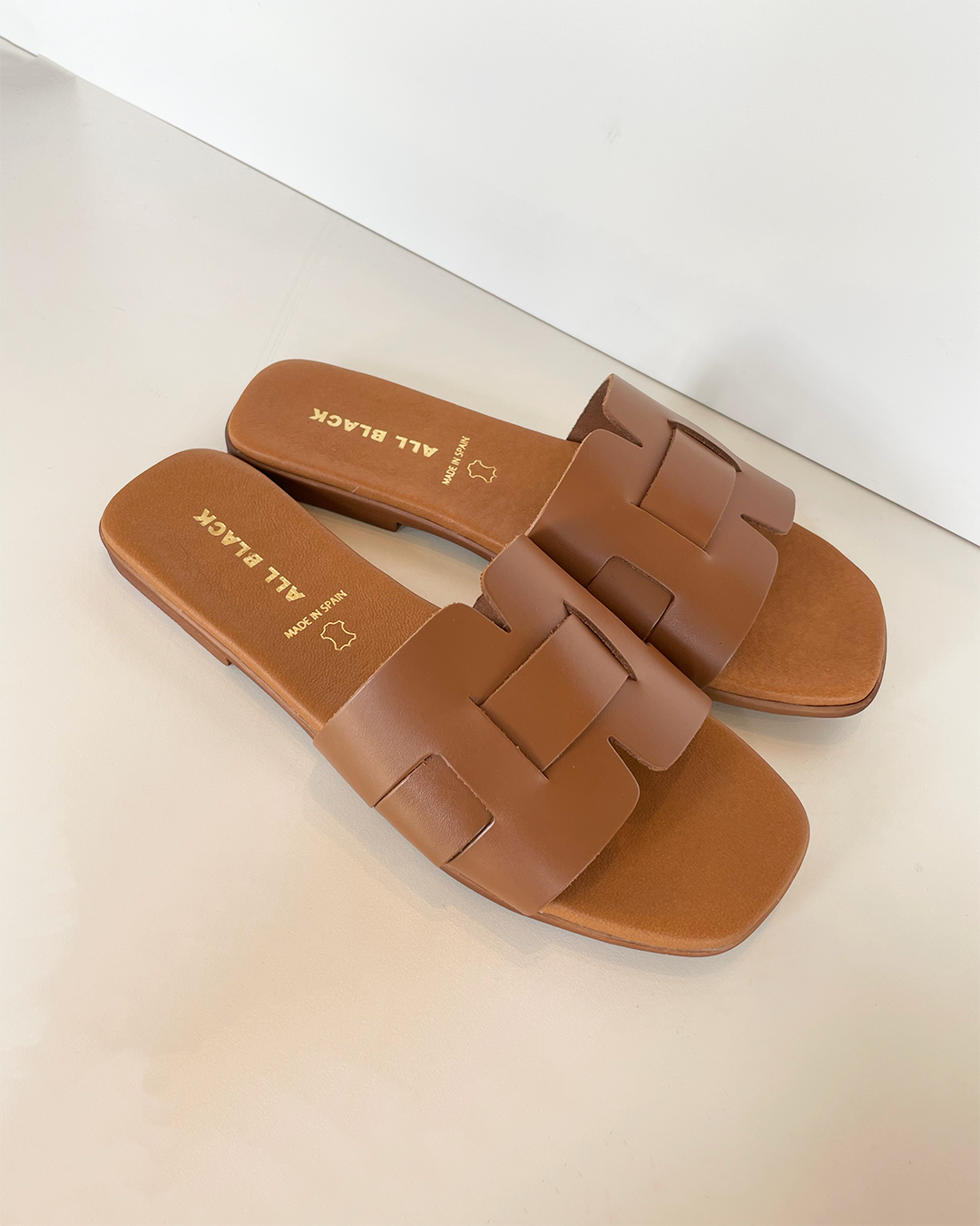 Woven H Strap Sandal in Brown by AllBlack at Deborah Kent’s Boutique in South Tampa