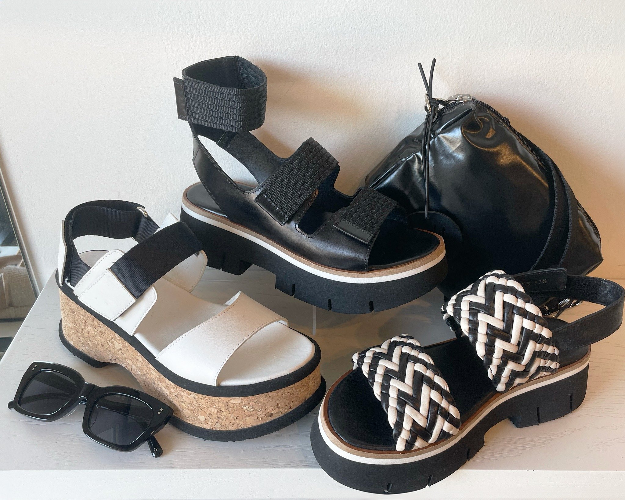 Timeless for a reason. Shop black &amp; white styles new in from Homers, available in-store and online now at Deborah Kent's. 

#deborahkents #southtampastylist #tampashopping #homers #homersshoes #platformsandals #leathersandal #jackgomme #statusanx