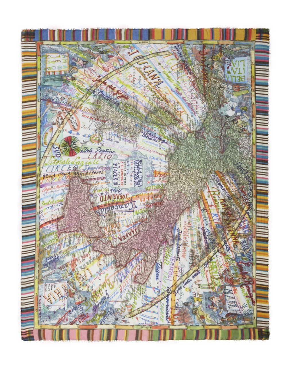 Italia Printed Silk Modal Scarf by Faliero Sarti at Deborah Kent’s Boutique in South Tampa