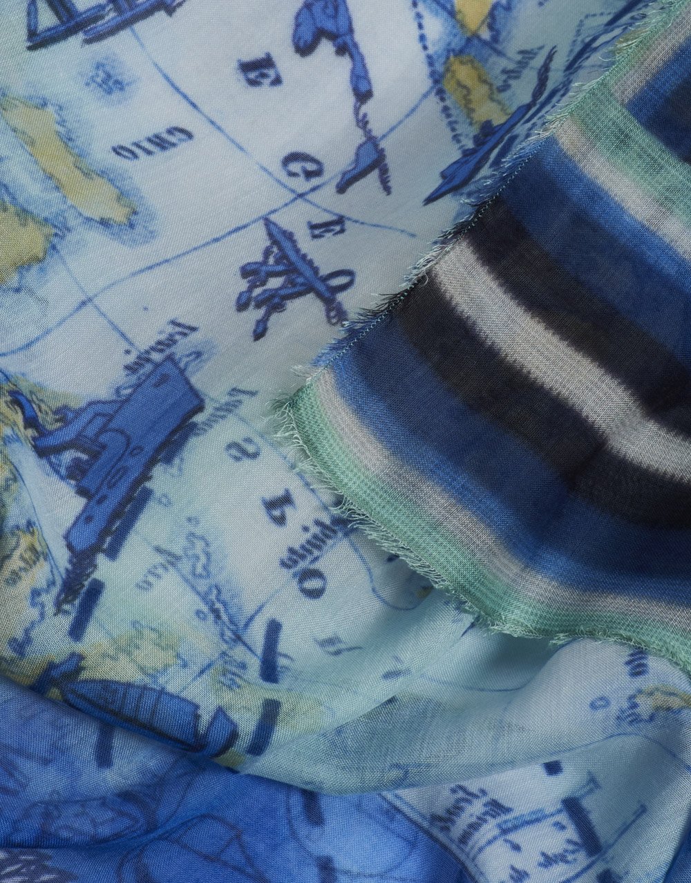 Isole Greche Printed Silk Modal Scarf by Faliero Sarti at Deborah Kent’s Boutique in South Tampa