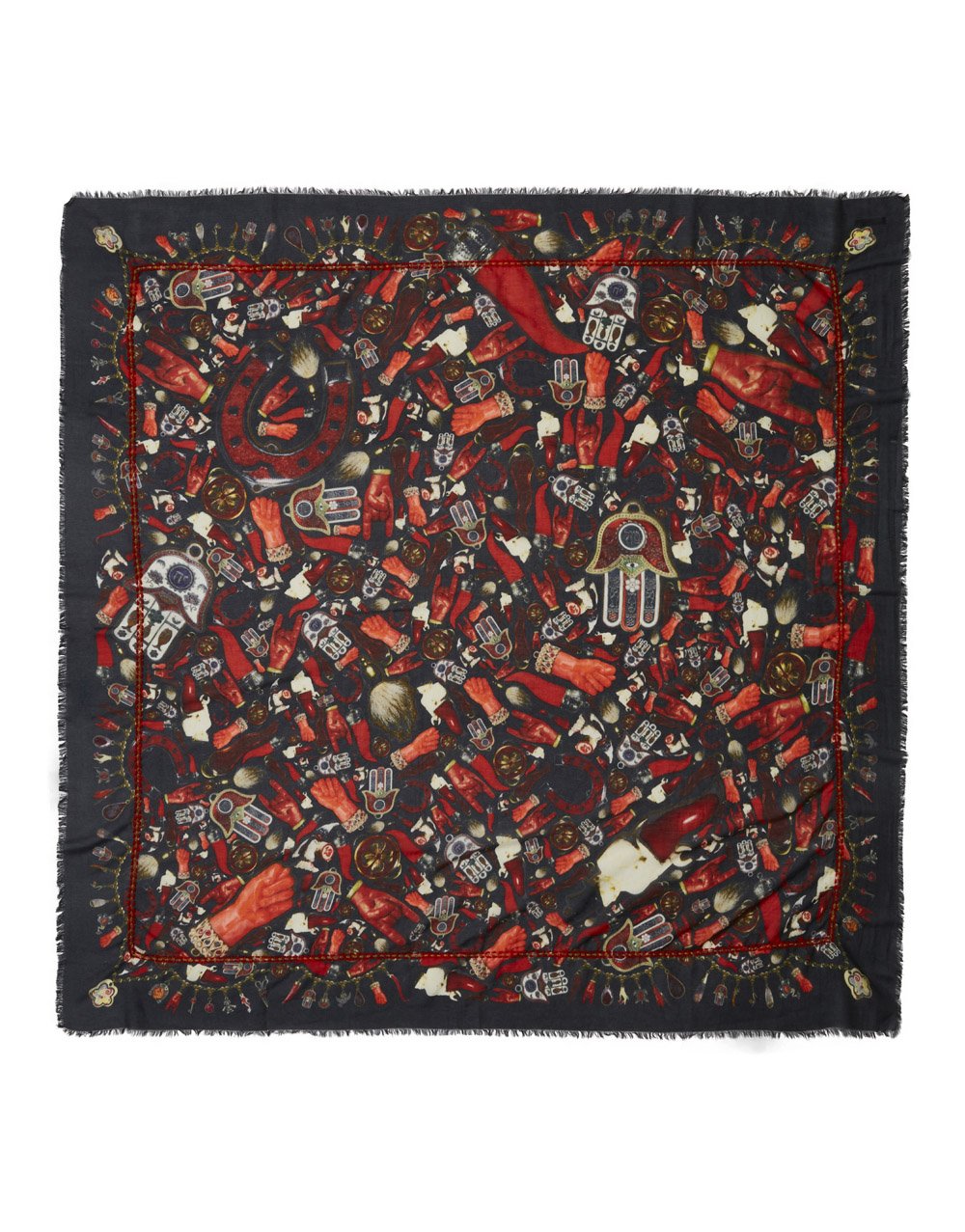 Charms Printed Cotton Silk Scarf by Faliero Sarti at Deborah Kent’s Boutique in South Tampa