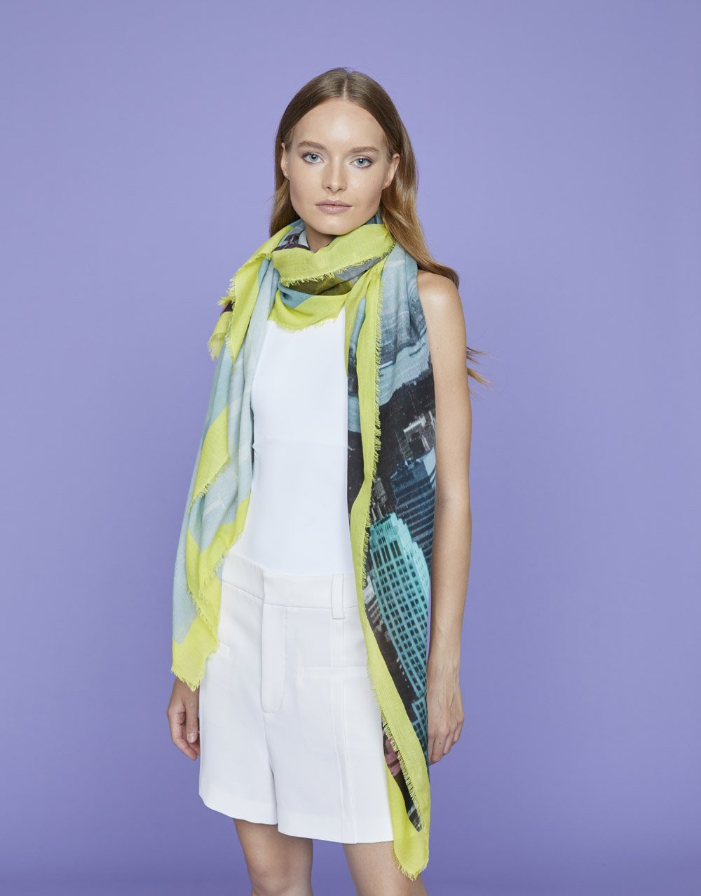 Your Mind Cashmere Modal Stole by Faliero Sarti at Deborah Kent’s Boutique in South Tampa