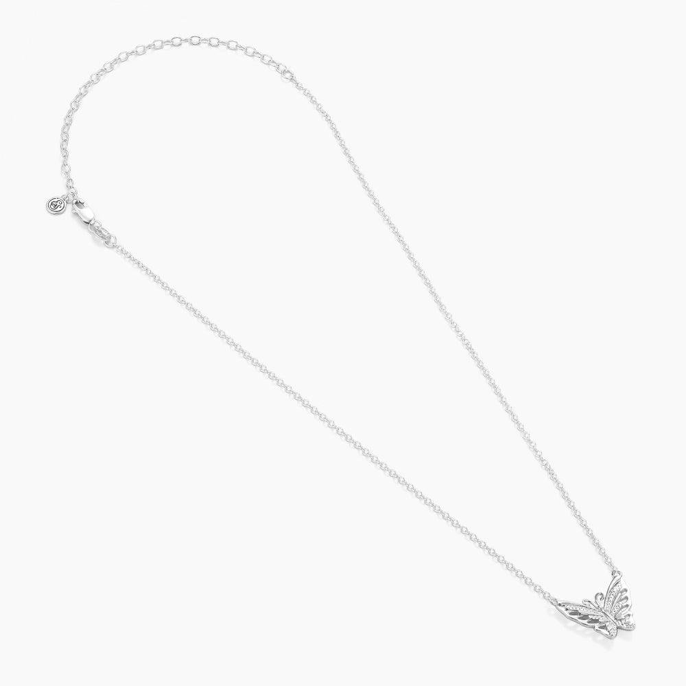 Beautiful Butterfly Diamond Pendant Necklace in Sterling Silver by Ella Stein at Deborah Kent’s Boutique in South Tampa
