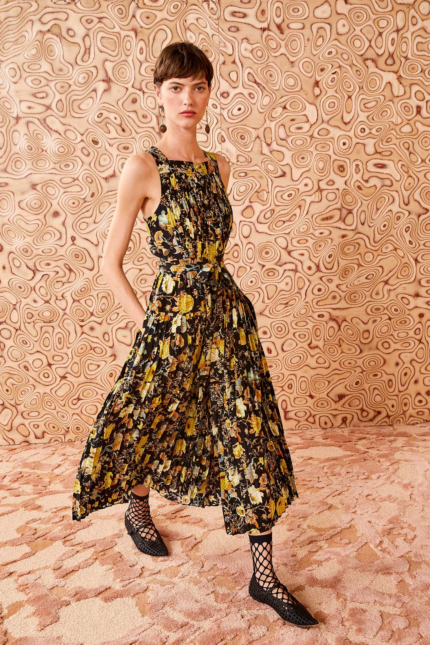 Annabeth Silk Dress in Baroque by Ulla Johnson | Pre-Fall '24 at Deborah Kent's Boutique in South Tampa