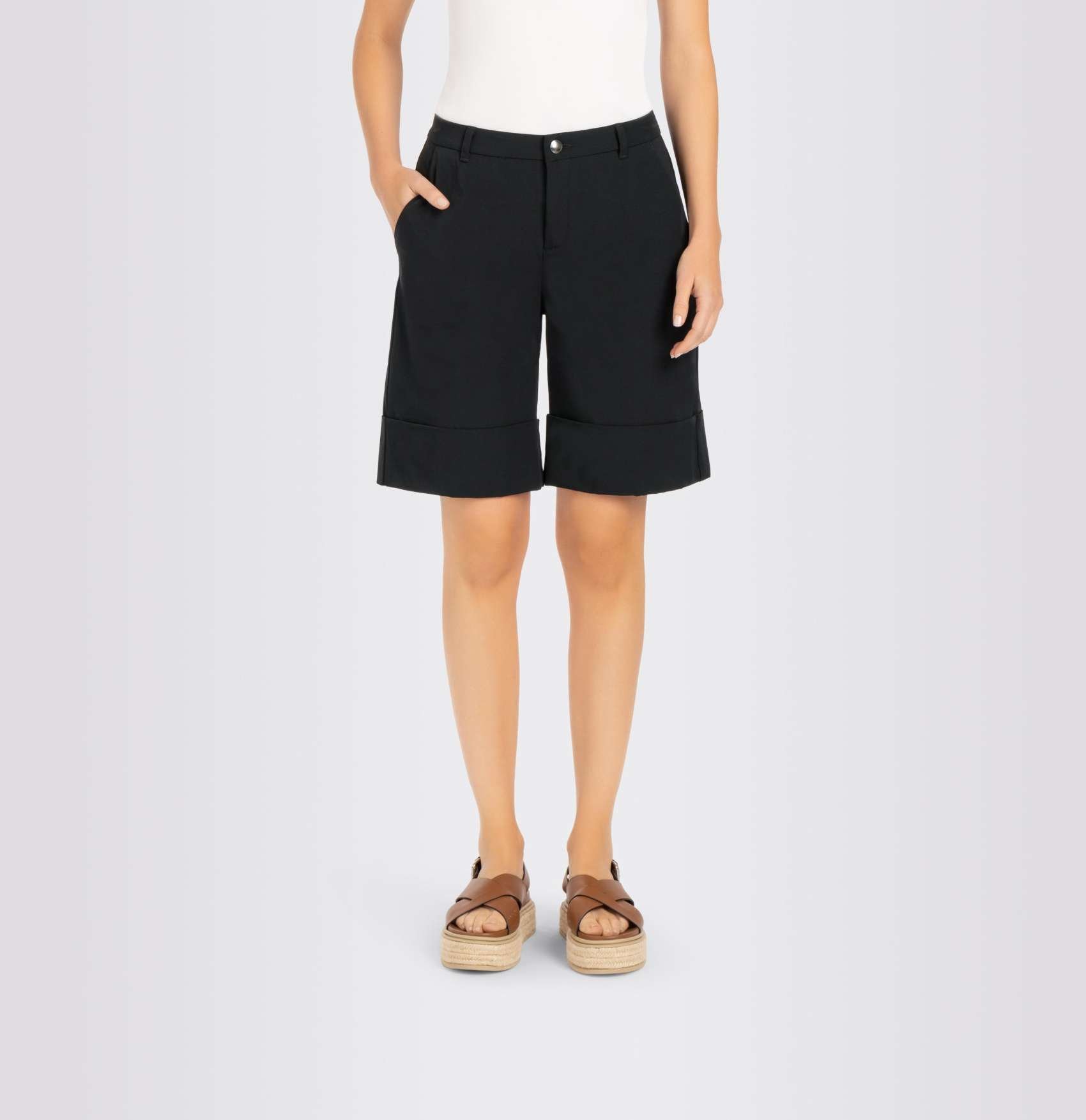 Suna Bermuda Short in Black by MAC at Deborah Kent's Boutique in South Tampa