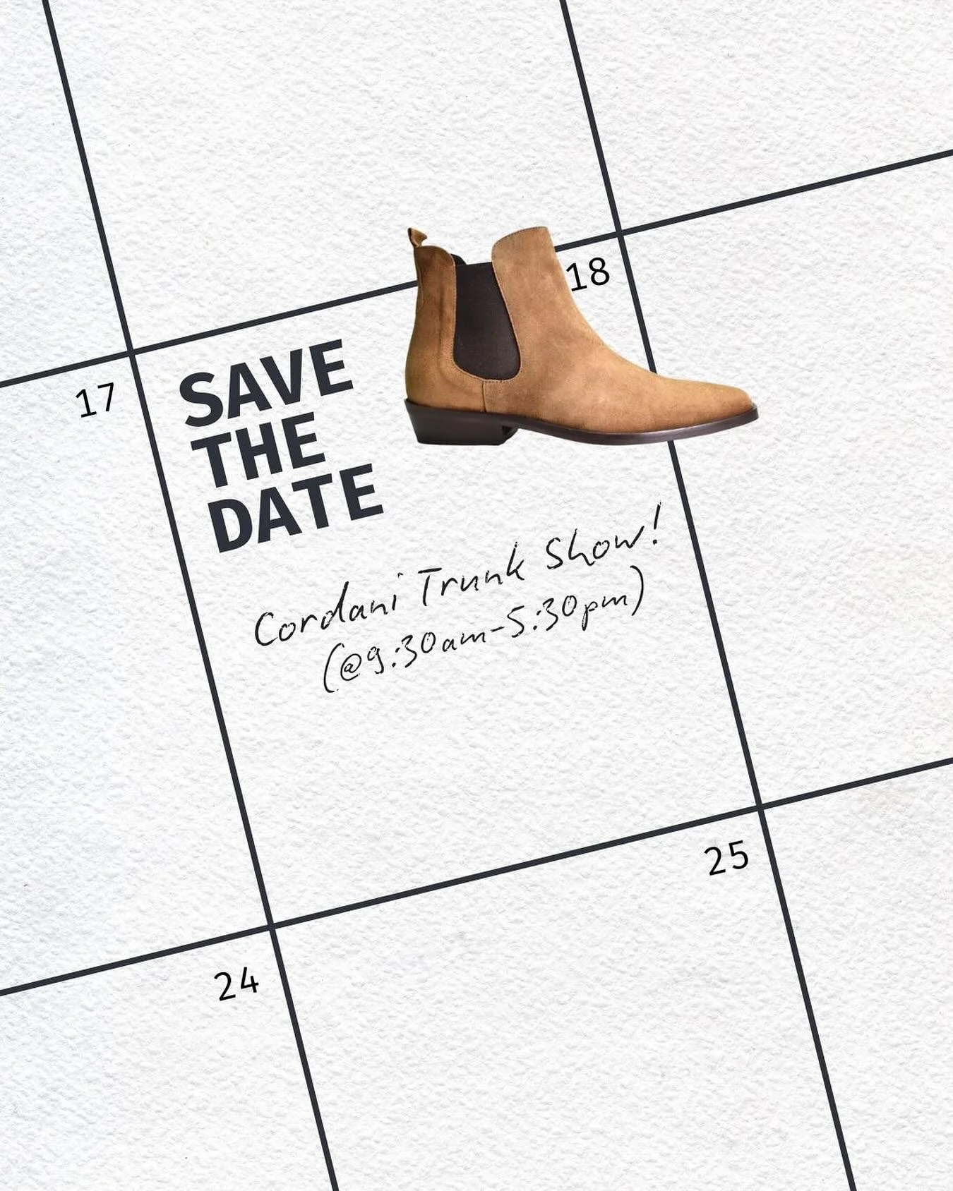 Join us for our @cordani_shoes Trunk Show this weekend! The perfect chance to add some new fall styles to your wardrobe!✨