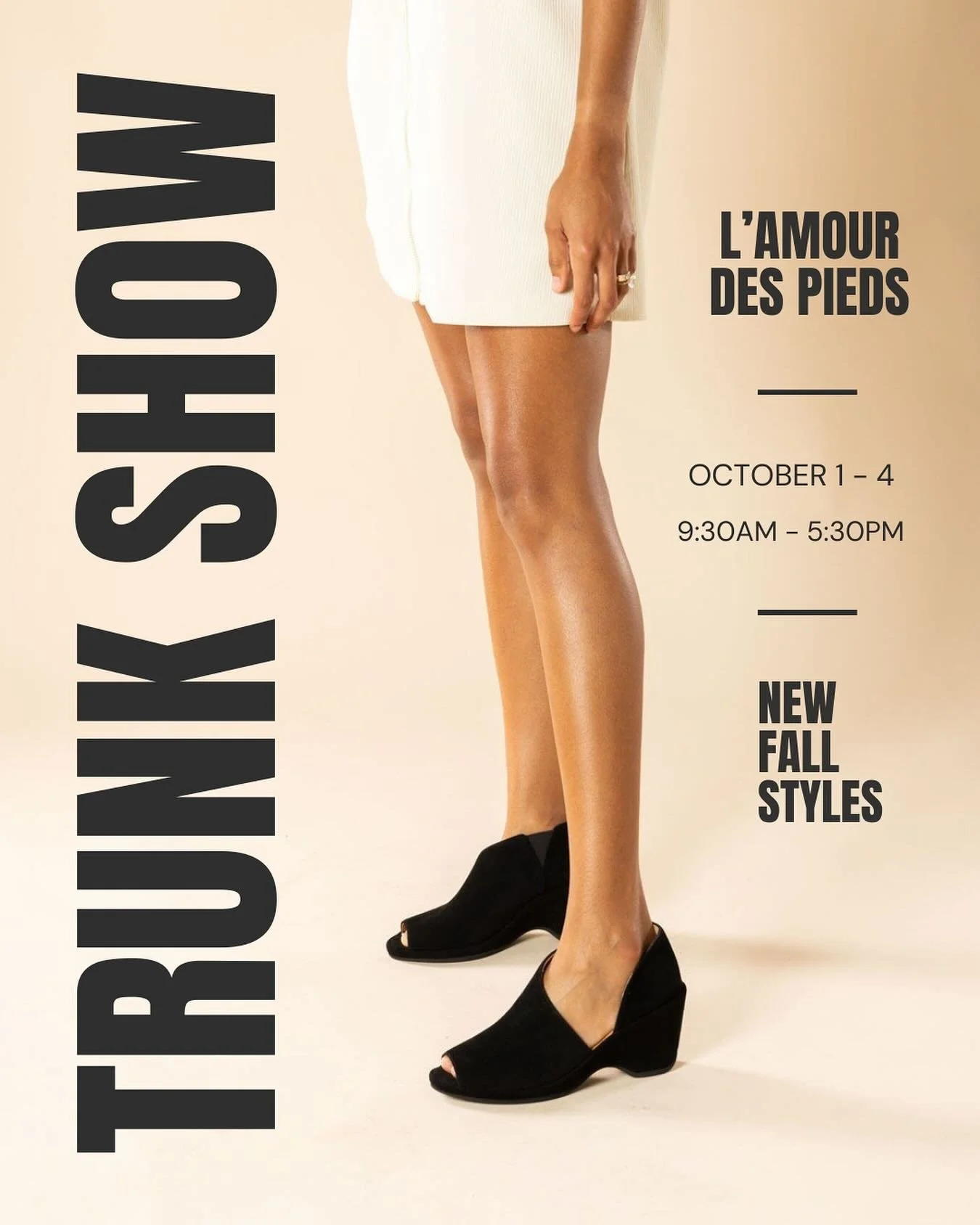 New fall shoes!👢The @lamourdespieds Trunk Show is here in store this weekend for you to special order your favorites!