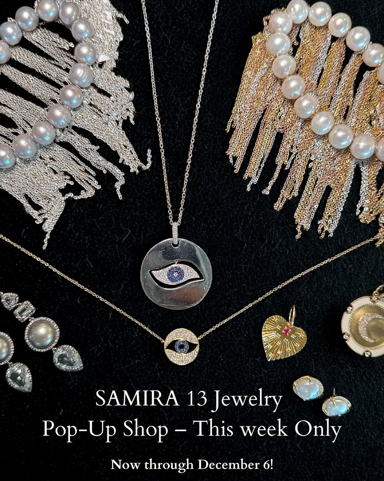 Discover a special gift for someone you love &mdash; or for yourself ✨

Our Samira 13 Jewelry Pop-Up is here for one week only, featuring luminous pearls, modern chains, and one-of-a-kind pieces you won&rsquo;t find anywhere else.
Now through Decembe