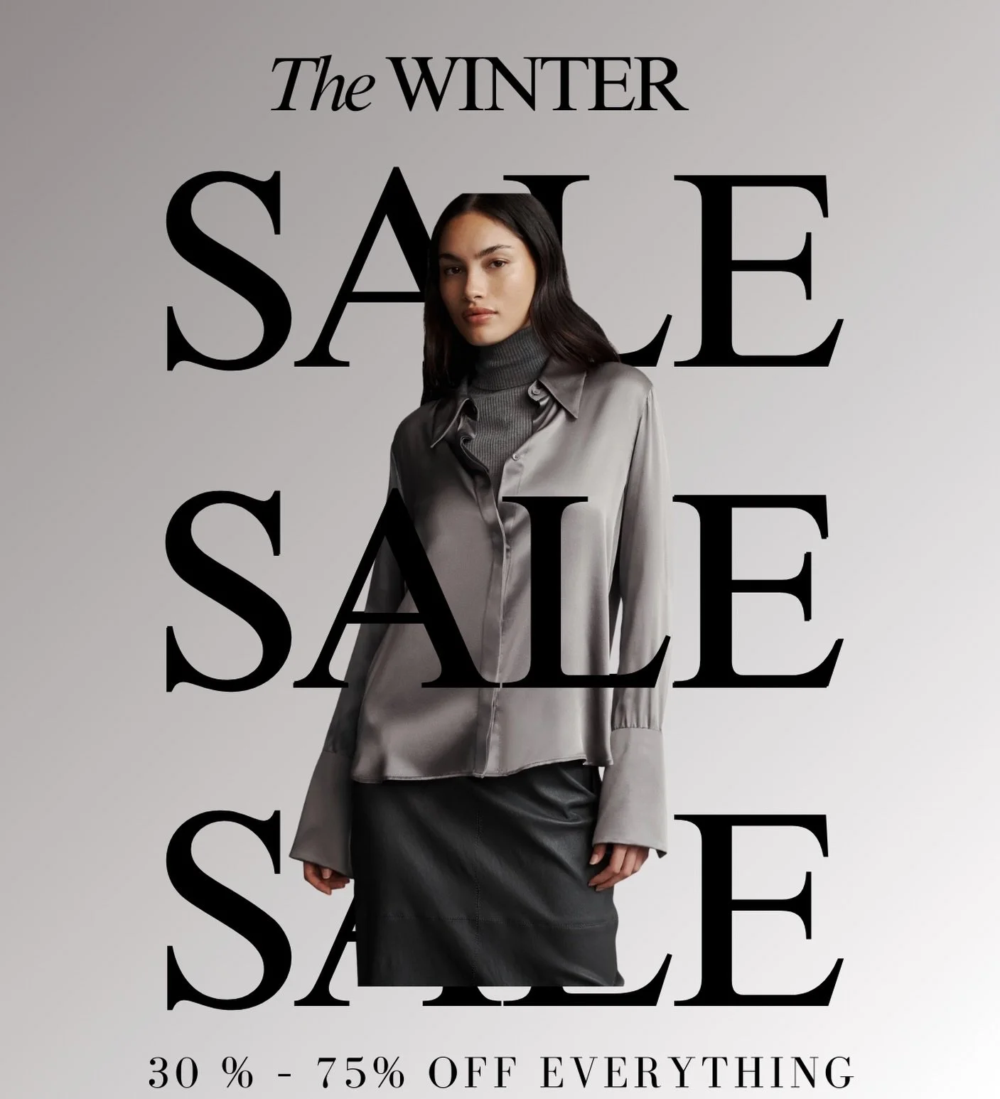Our Winter Sale is officially live.
Your wardrobe refresh starts now &mdash; explore our curated selection of elevated essentials and signature designer pieces at 30%&ndash;75% off, online and in-store, while sizes last. ✨
