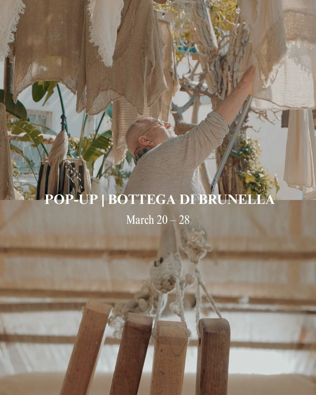 Some relationships are worth celebrating.

We&rsquo;ve carried Bottega di Brunella for years &mdash; and this season, we&rsquo;re giving them the moment they deserve. A full pop-up, in the boutique, for a limited time.
Handcrafted in Positano since 1