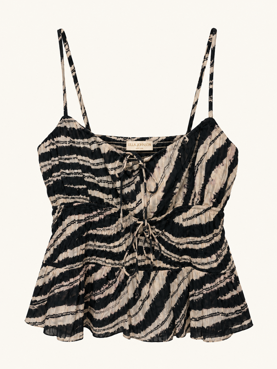 Black-and-cream pleated camisole on ivory.png