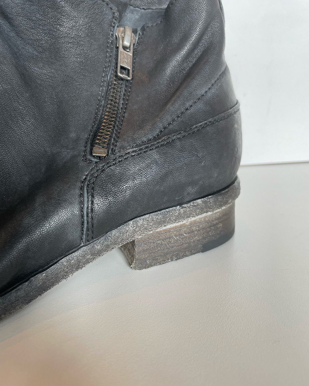 Double Zipper Ankle Boot in Black by Shoto at Deborah Kent's Boutique in South Tampa