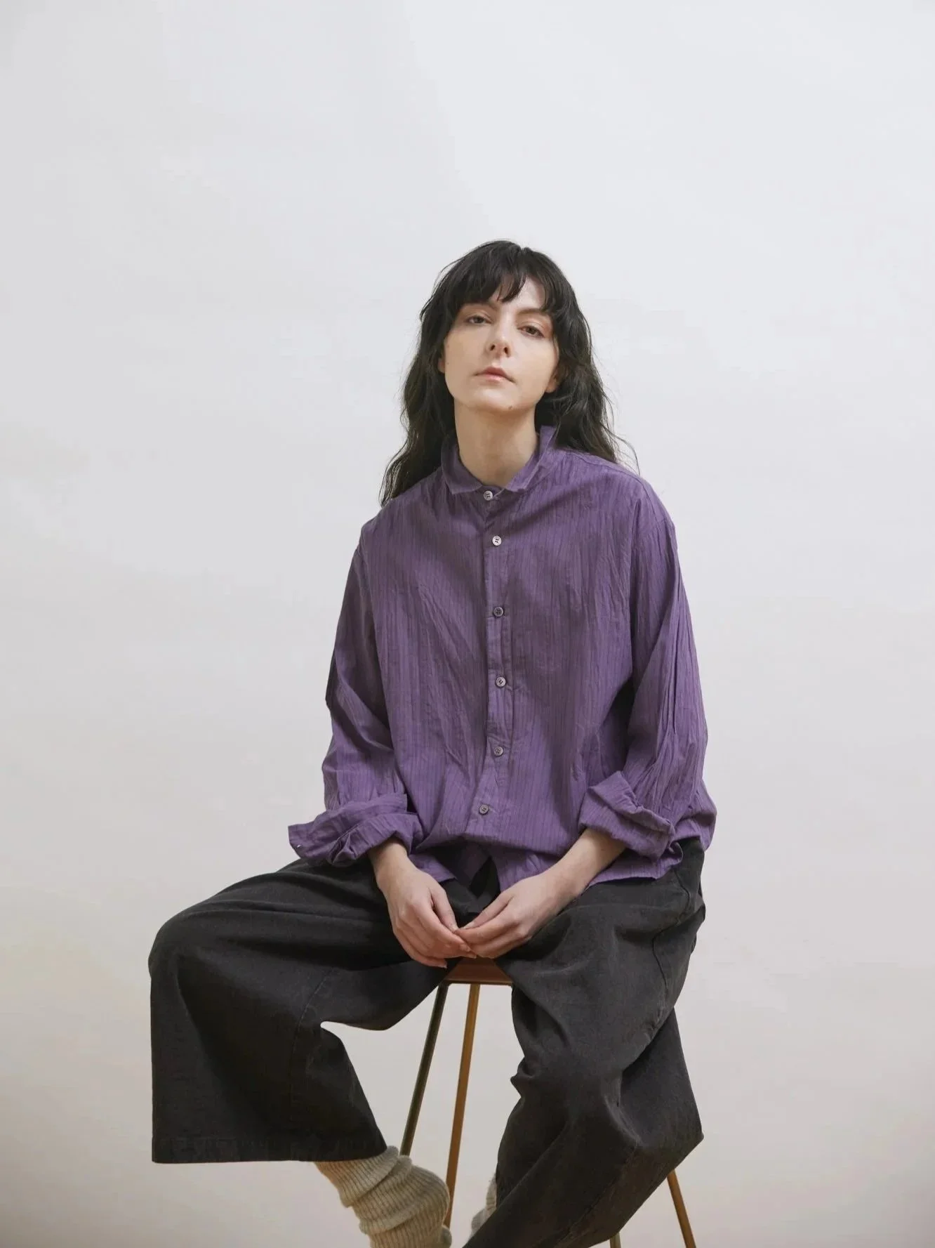 Organic Cotton Dobby Stripe Standard Shirt