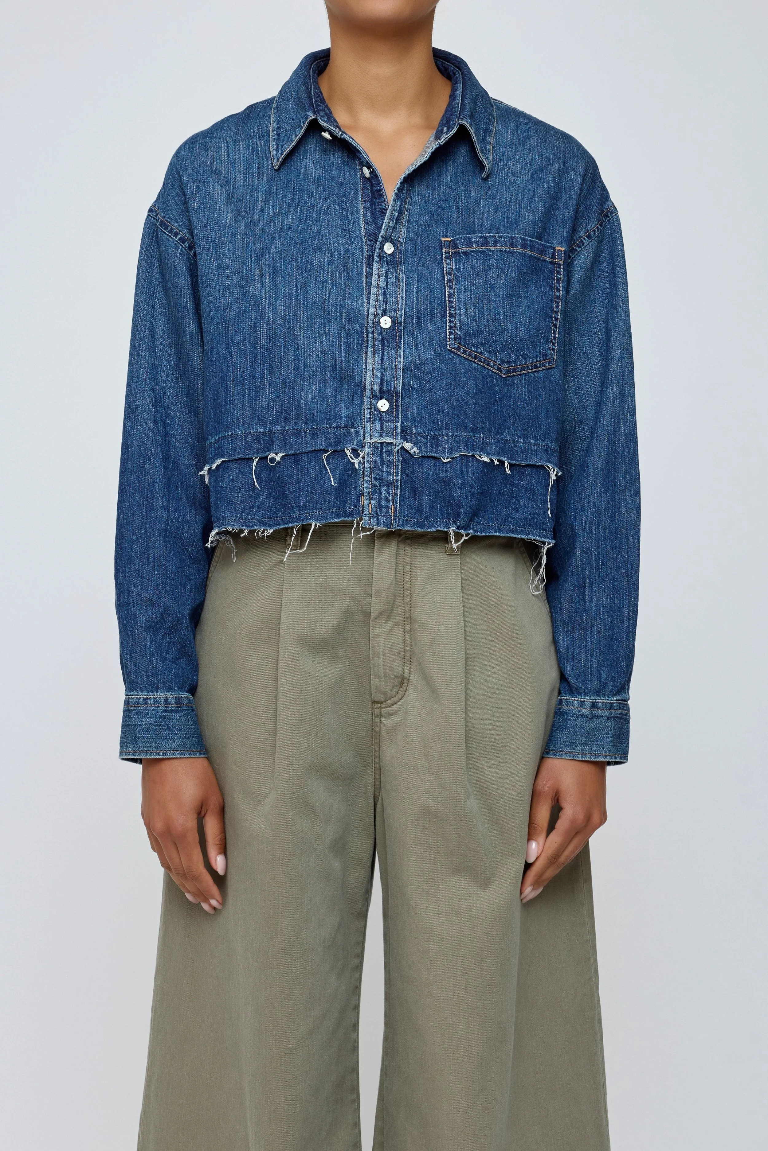 Leipsic Tiered Cropped Shirt