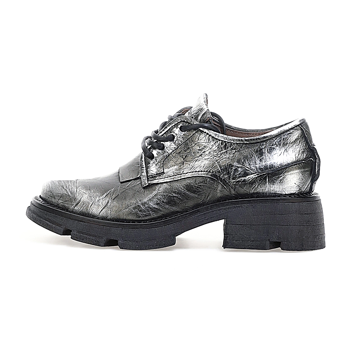 Layton Lug-Sole Derby in Antique Silver by A.S.98 at Deborah Kent's Boutique in South Tampa