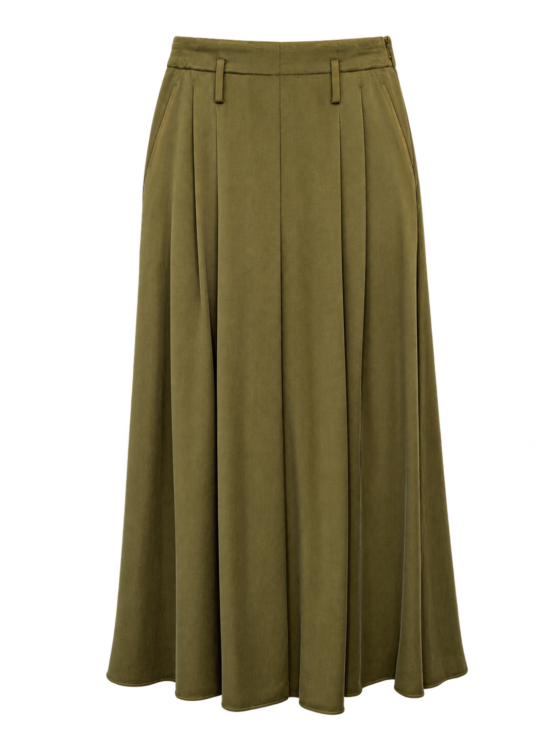 Cupro Midi Skirt