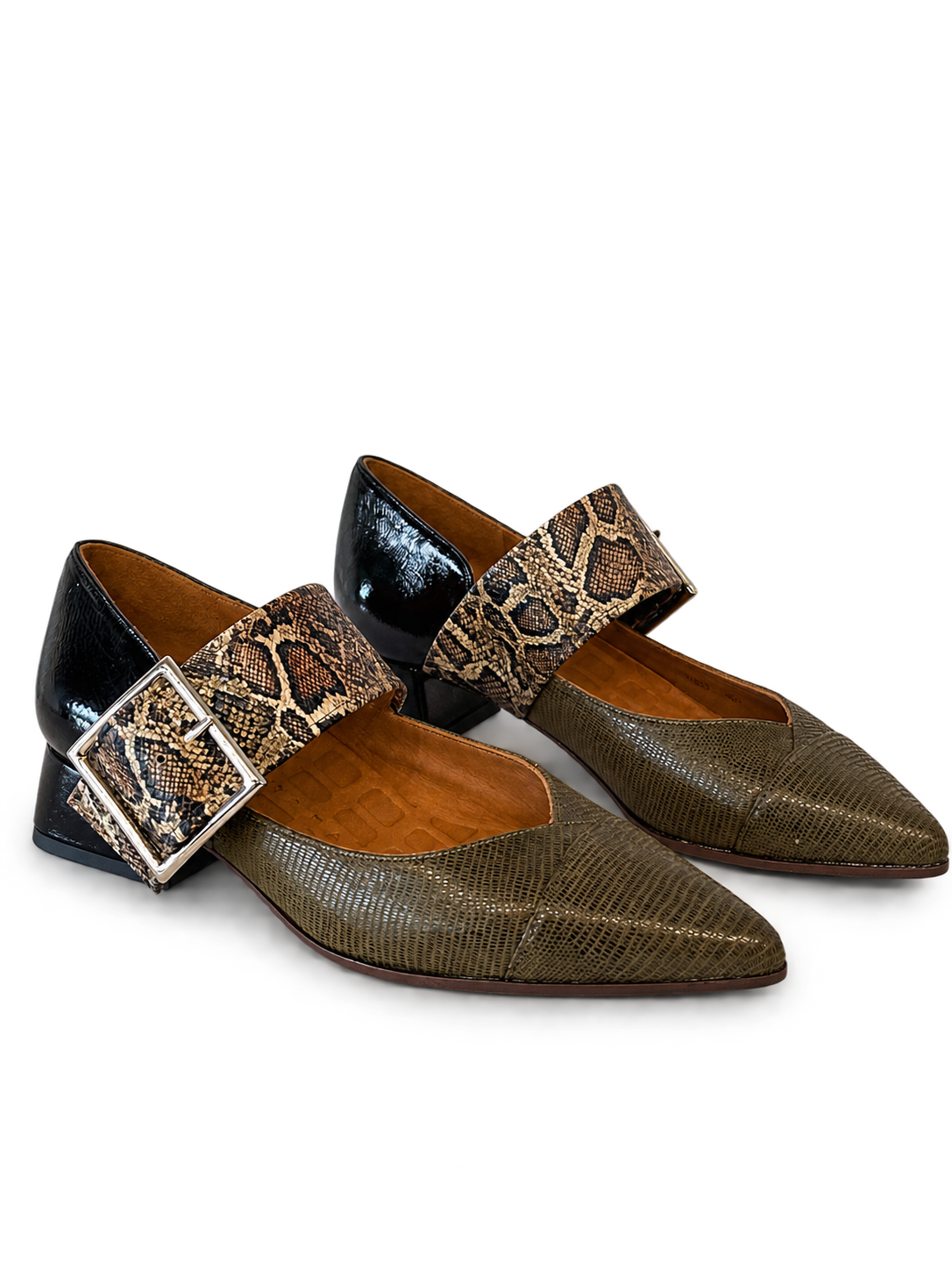 Olive d'Orsay shoes with silver buckles-1.png