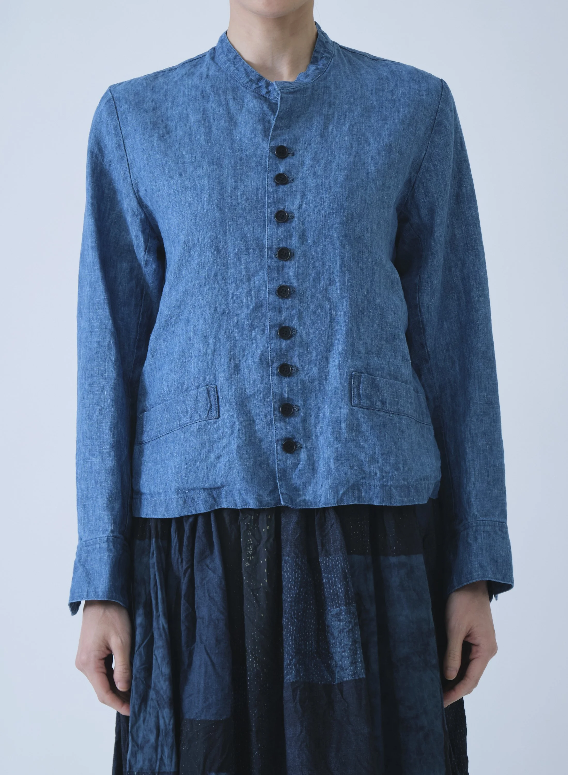Linen Indigo Chambray Jacket