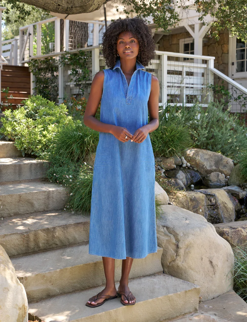 Lily Popover Tank Maxi Dress