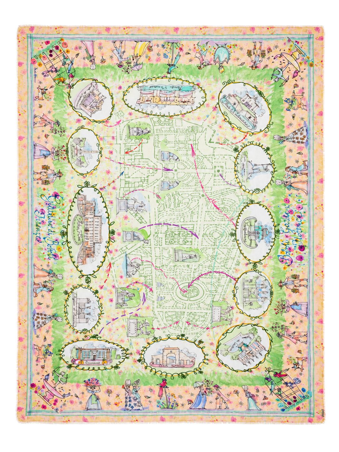 Giardino di Boboli Printed Stole