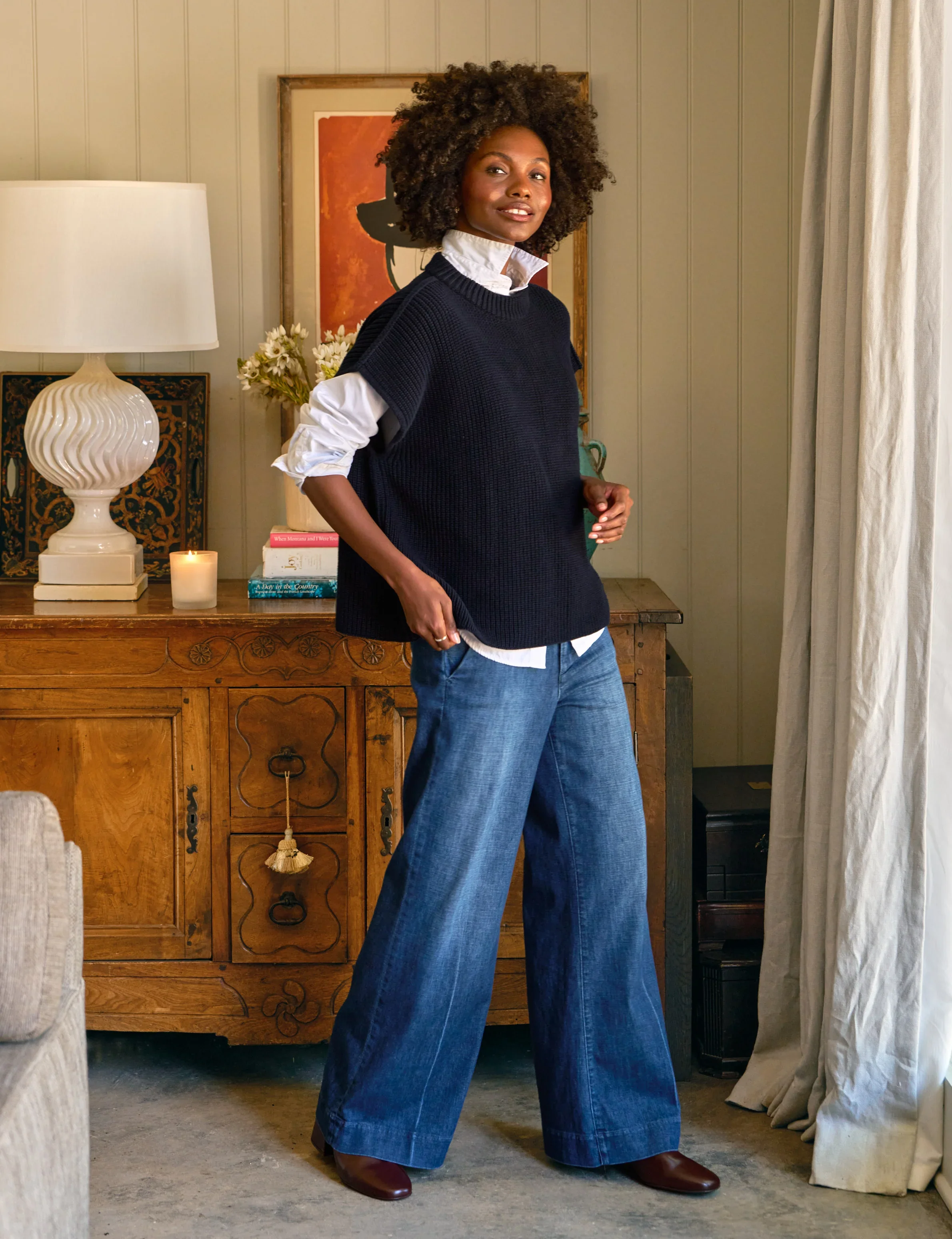 West Village - NYC Trouser Washed Blue