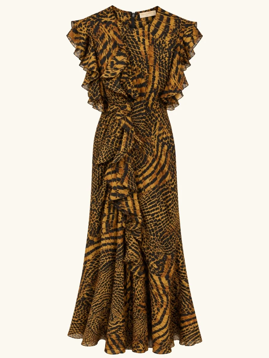 Ameline Sleeveless Silk Dress
