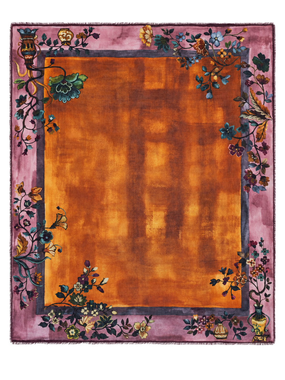Yellow Carpet Printed Stole