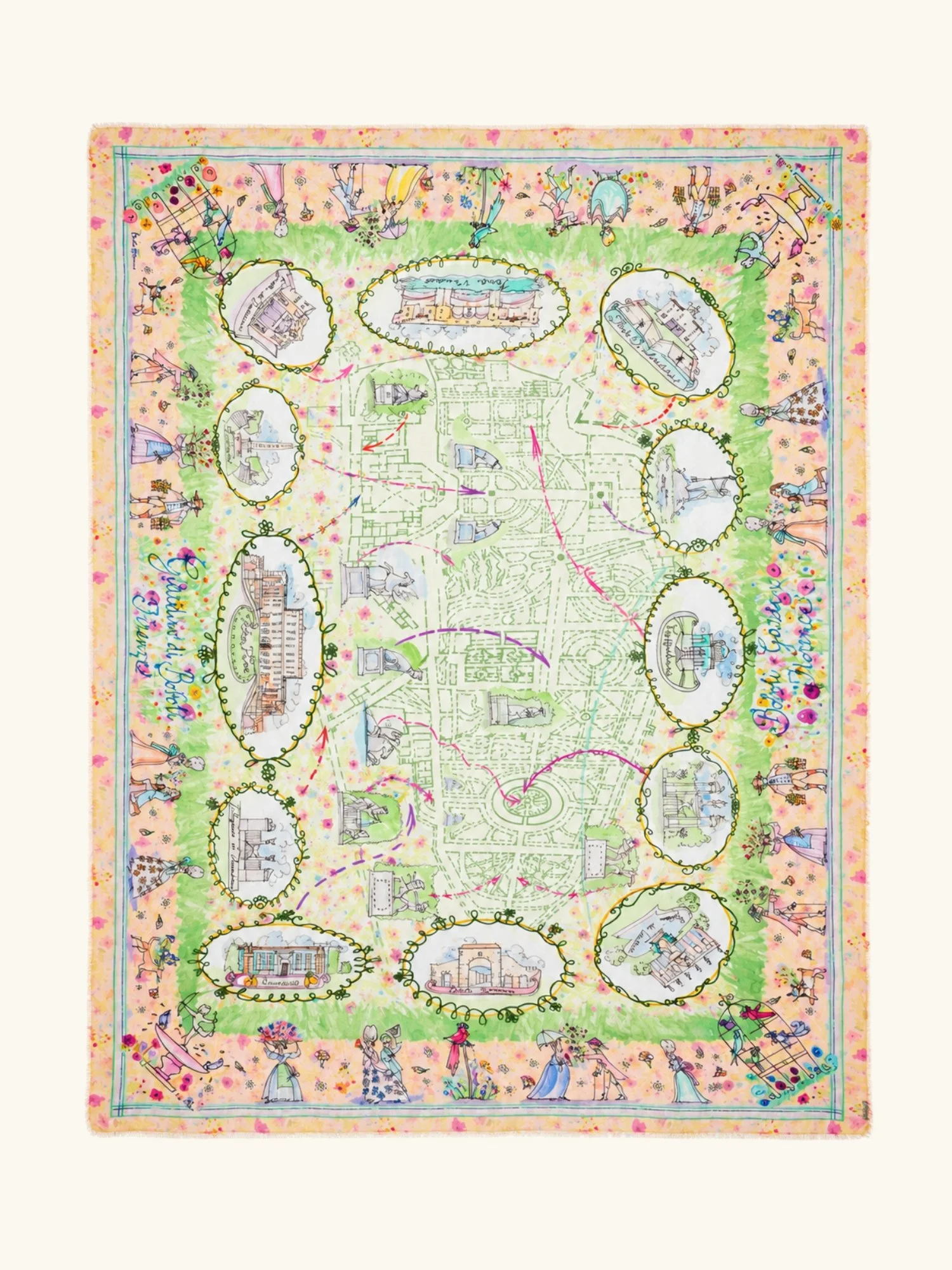 Giardino di Boboli Printed Stole
