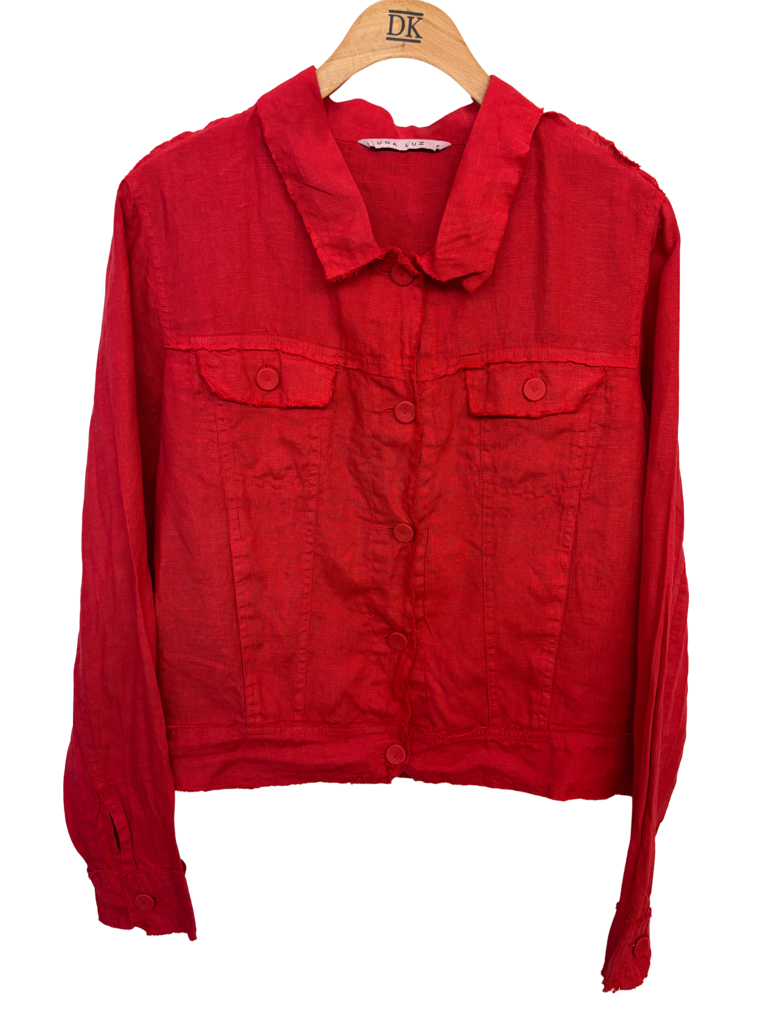 argue⭐︎ ANTIQUE DUSTY DYE LINEN JACKET Button-Front Linen-Blend Jacket | Dash