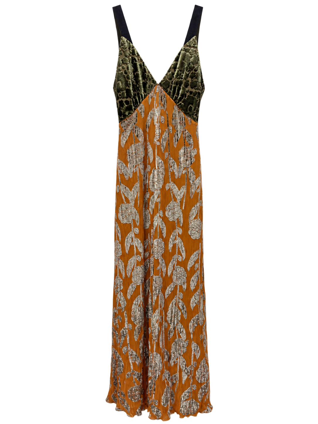 Roses Devoré Velvet Slip Dress