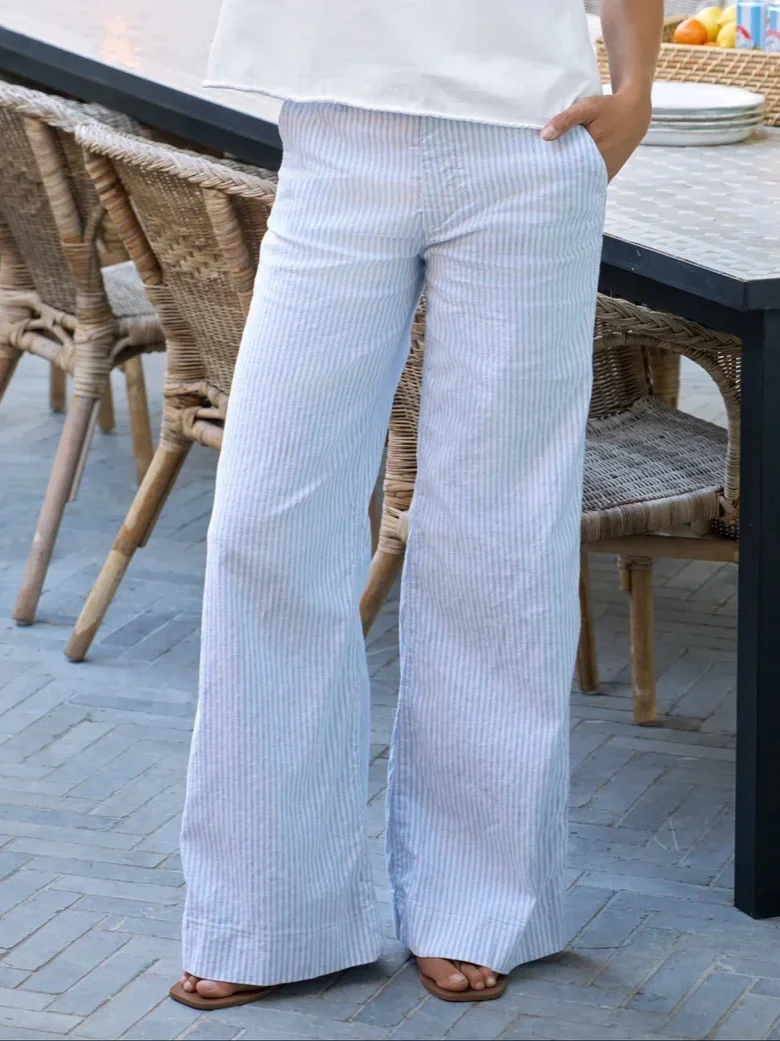 Wexford Wide Leg Linen Pant