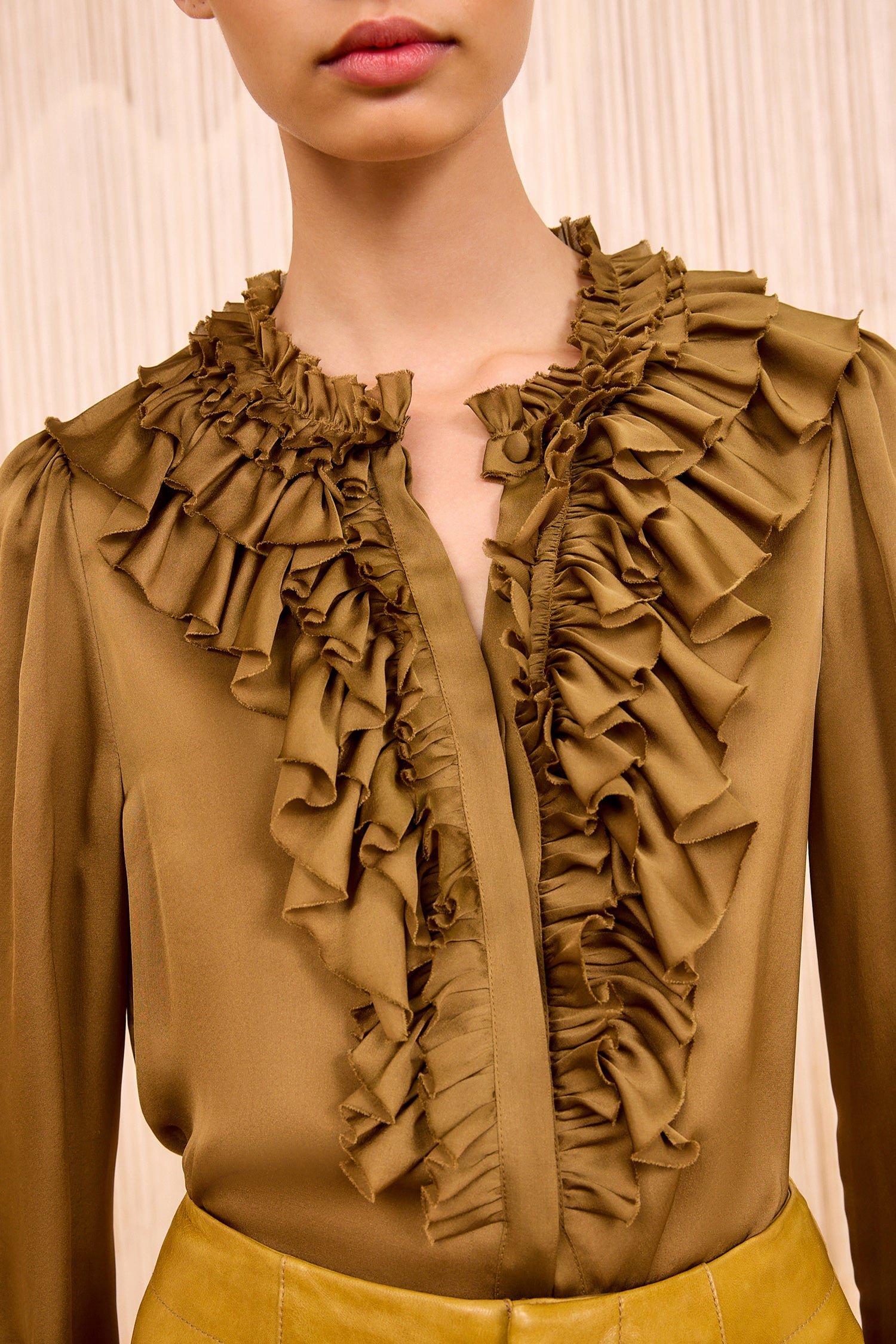 ULLAJOHNSON_RouenSilkRuffleFrontLongSleeveBlouse_WILLOW_FA250231_02_Alt.jpeg
