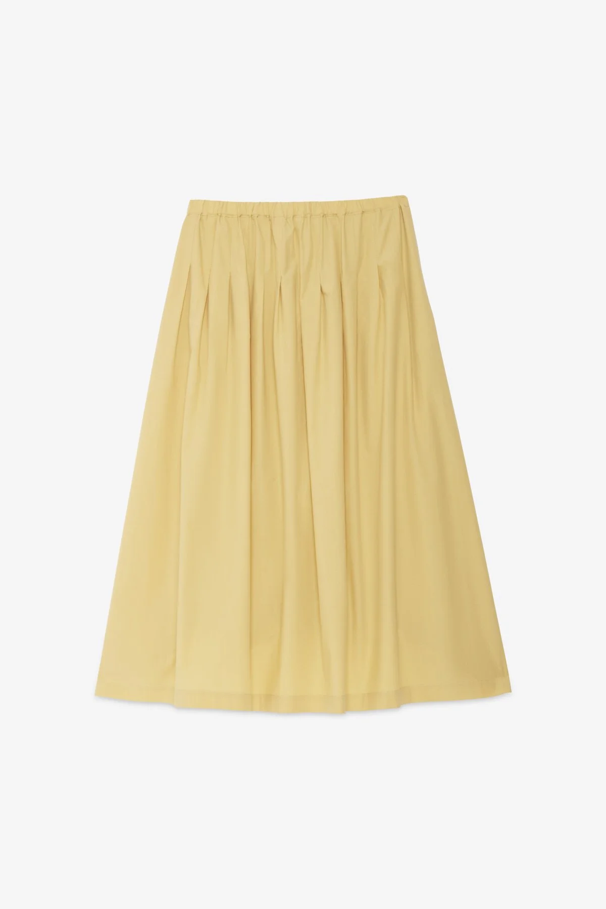 Pleated Poplin Skirt