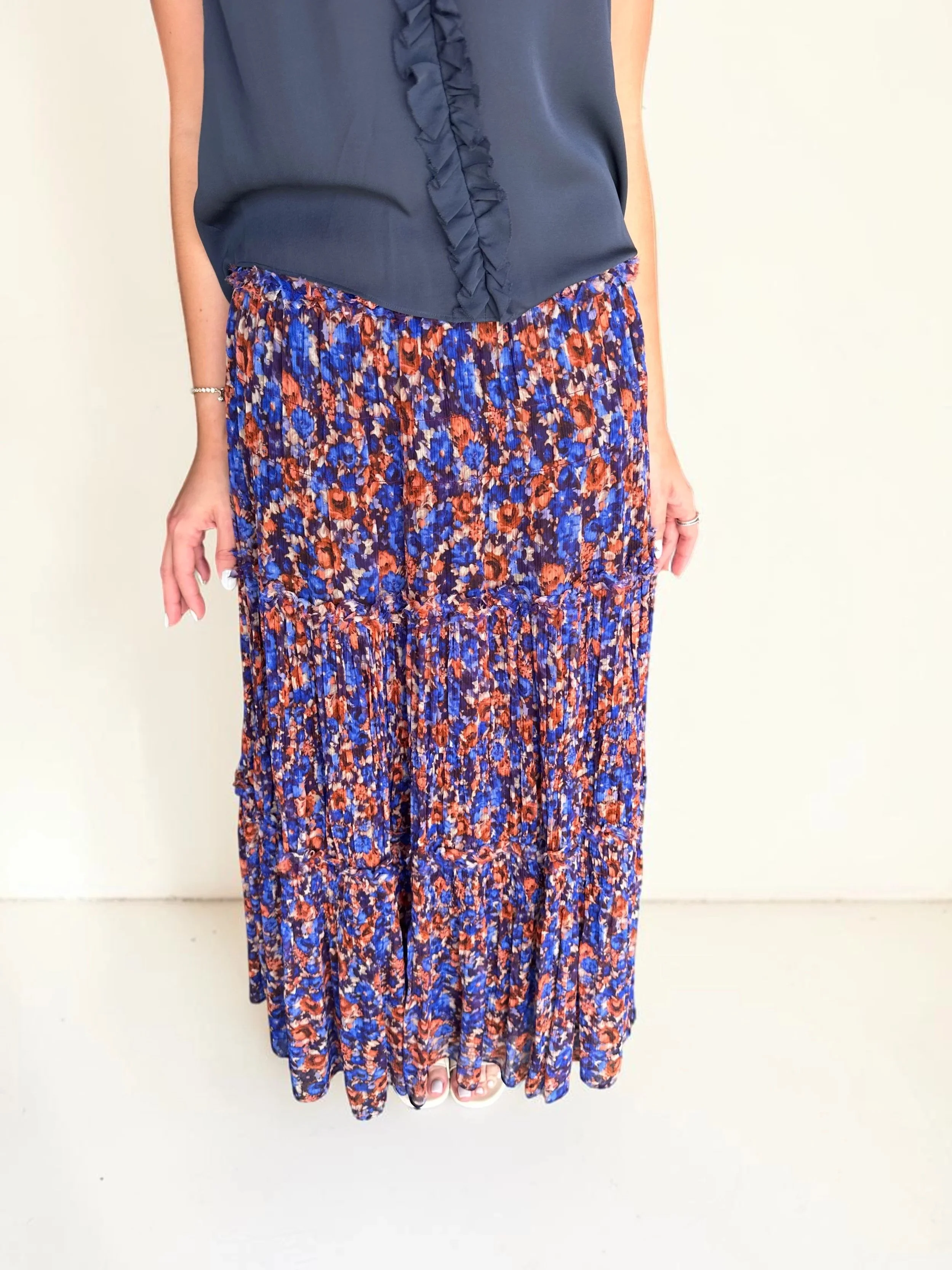 Virginie Silk Skirt