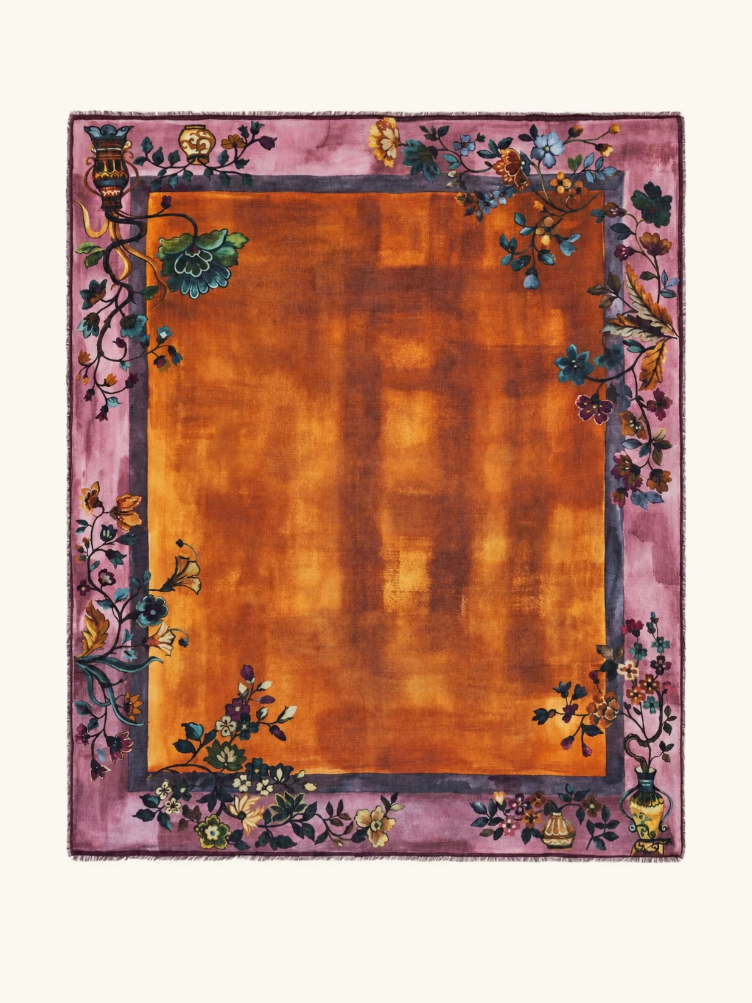 Yellow Carpet Printed Stole