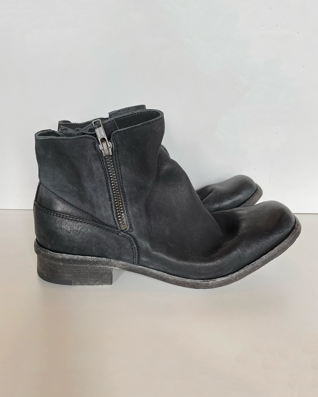 Double Zipper Ankle Boot in Black by Shoto at Deborah Kent's Boutique in South Tampa