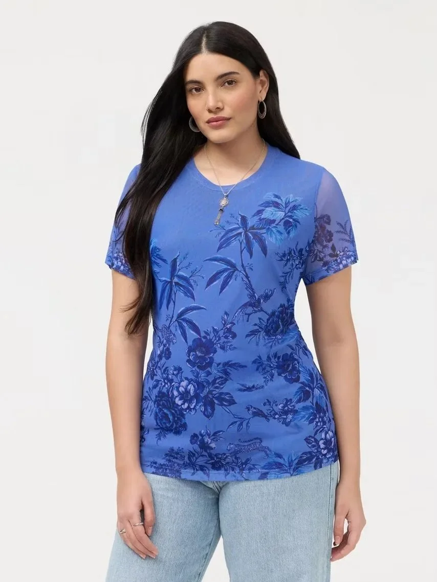 Eleanor Short Sleeve Mesh Top