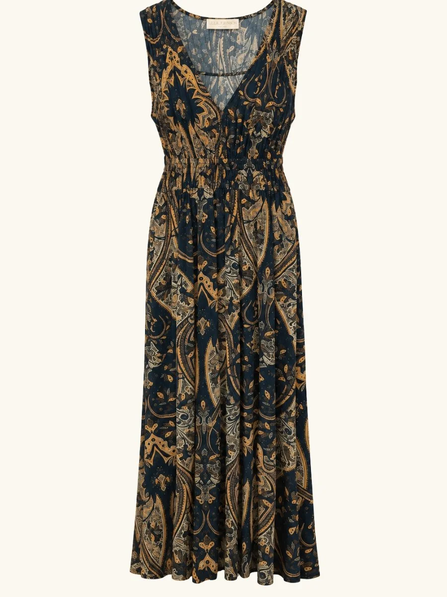 Ursula V Neck Jersey Dress