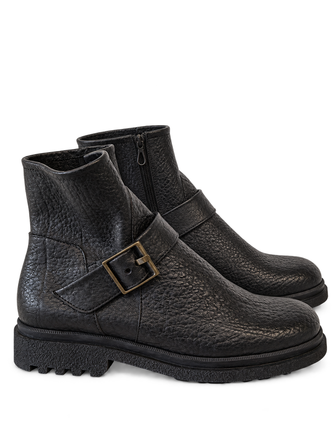 Honavi Side Buckle Leather Boot