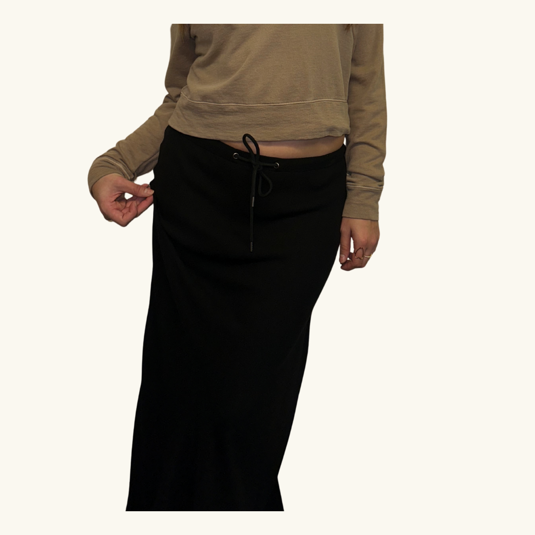 High Low Viscose Skirt