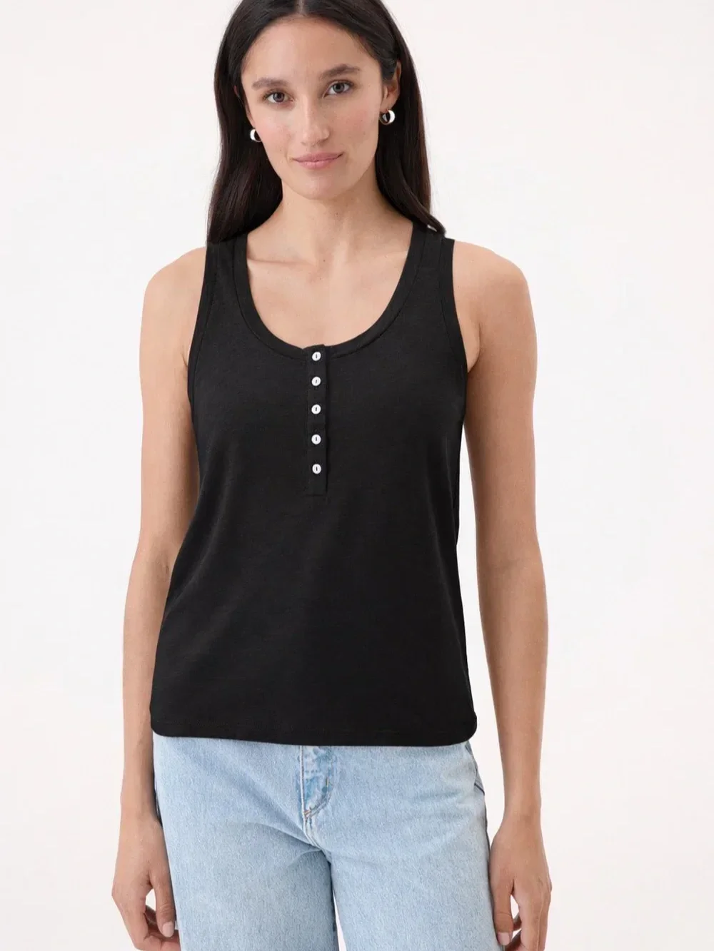 Signature Slub Henley Tank