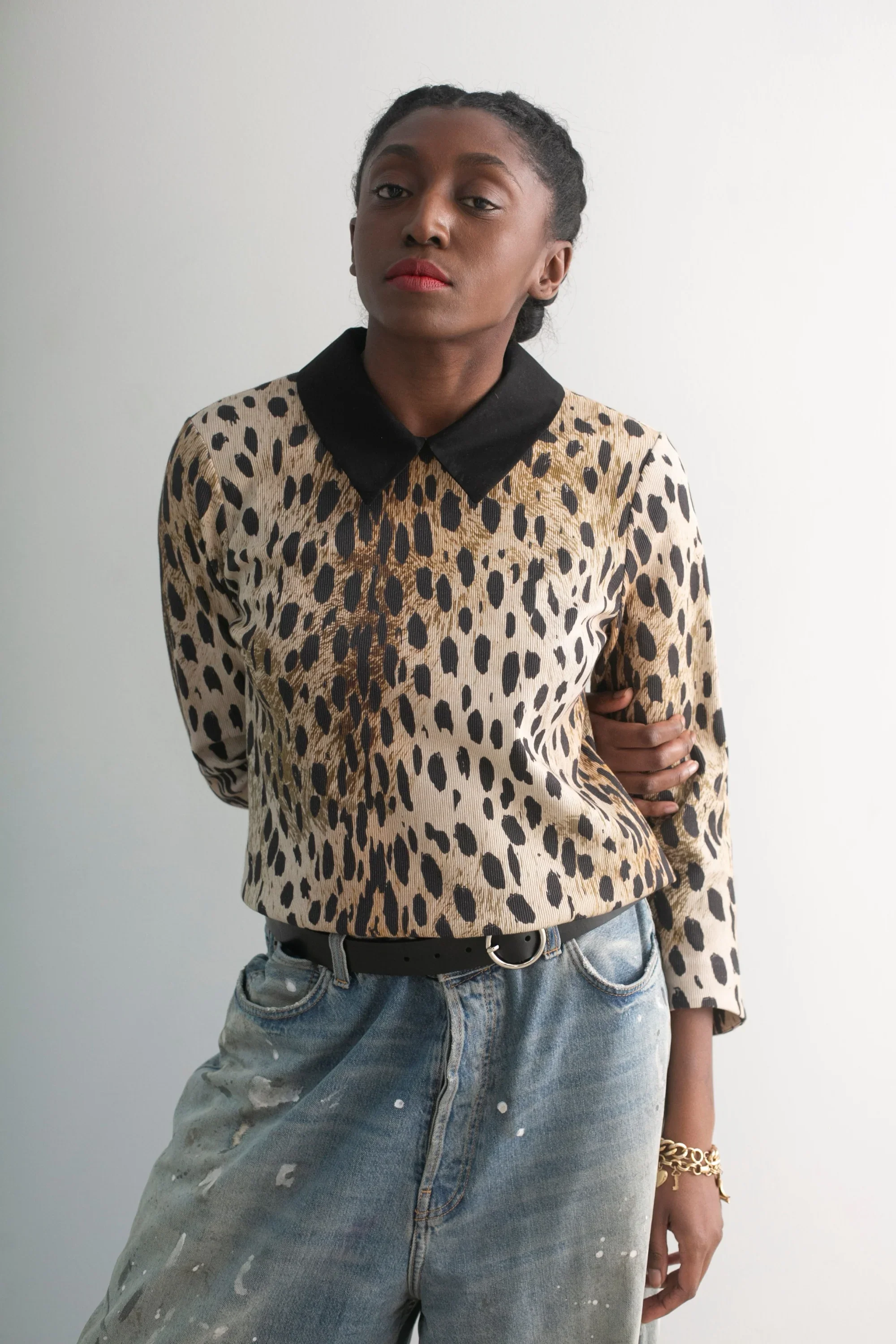 Collared Shell Top