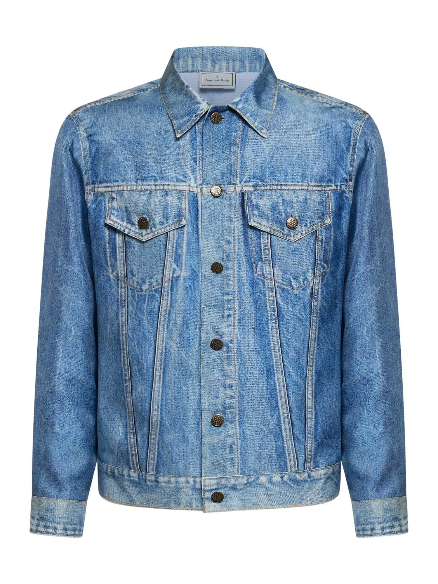 ALOQHI Jacket Silk Faux-Denim