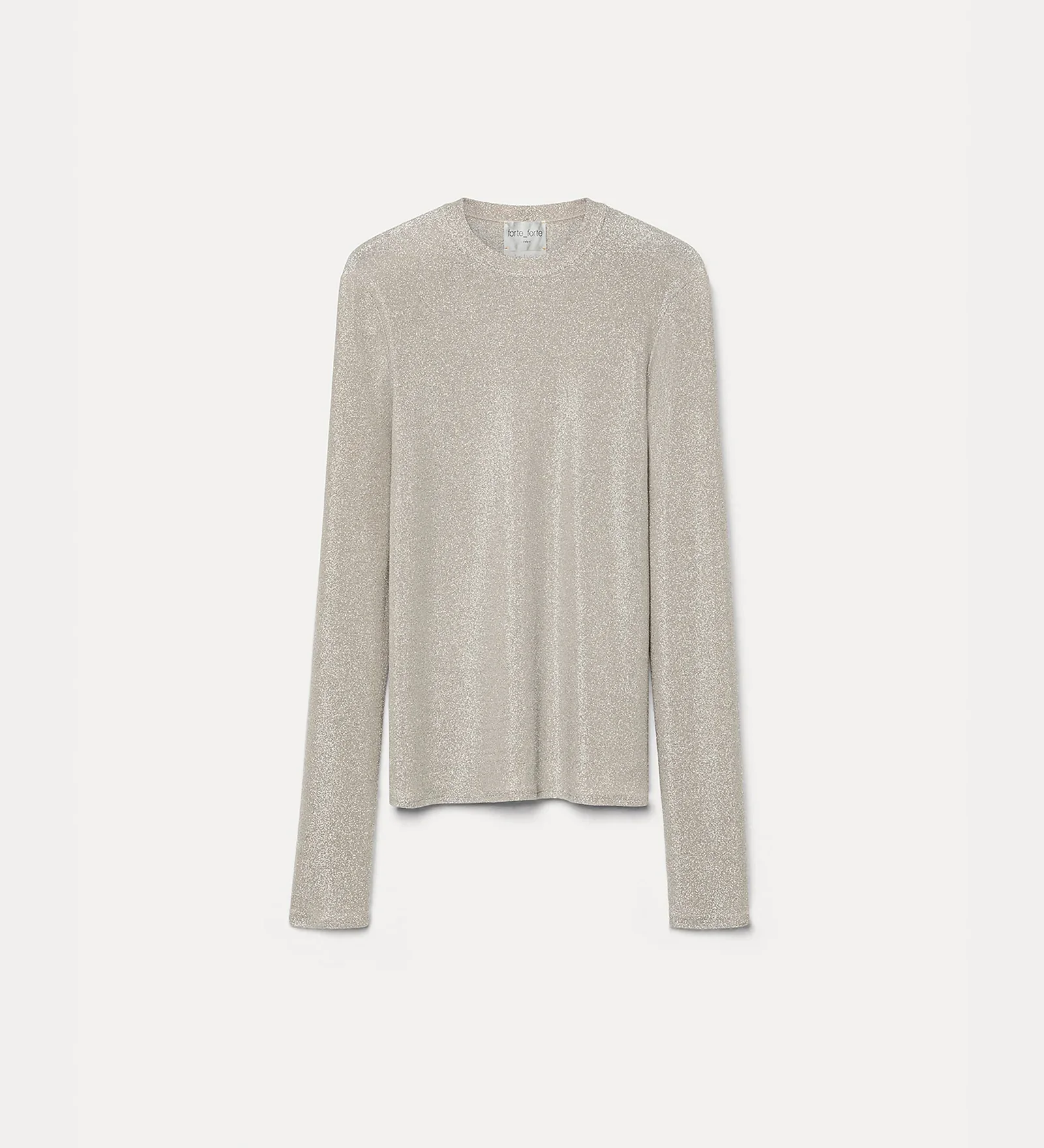 Lurex Jersey Crew Neck T-shirt