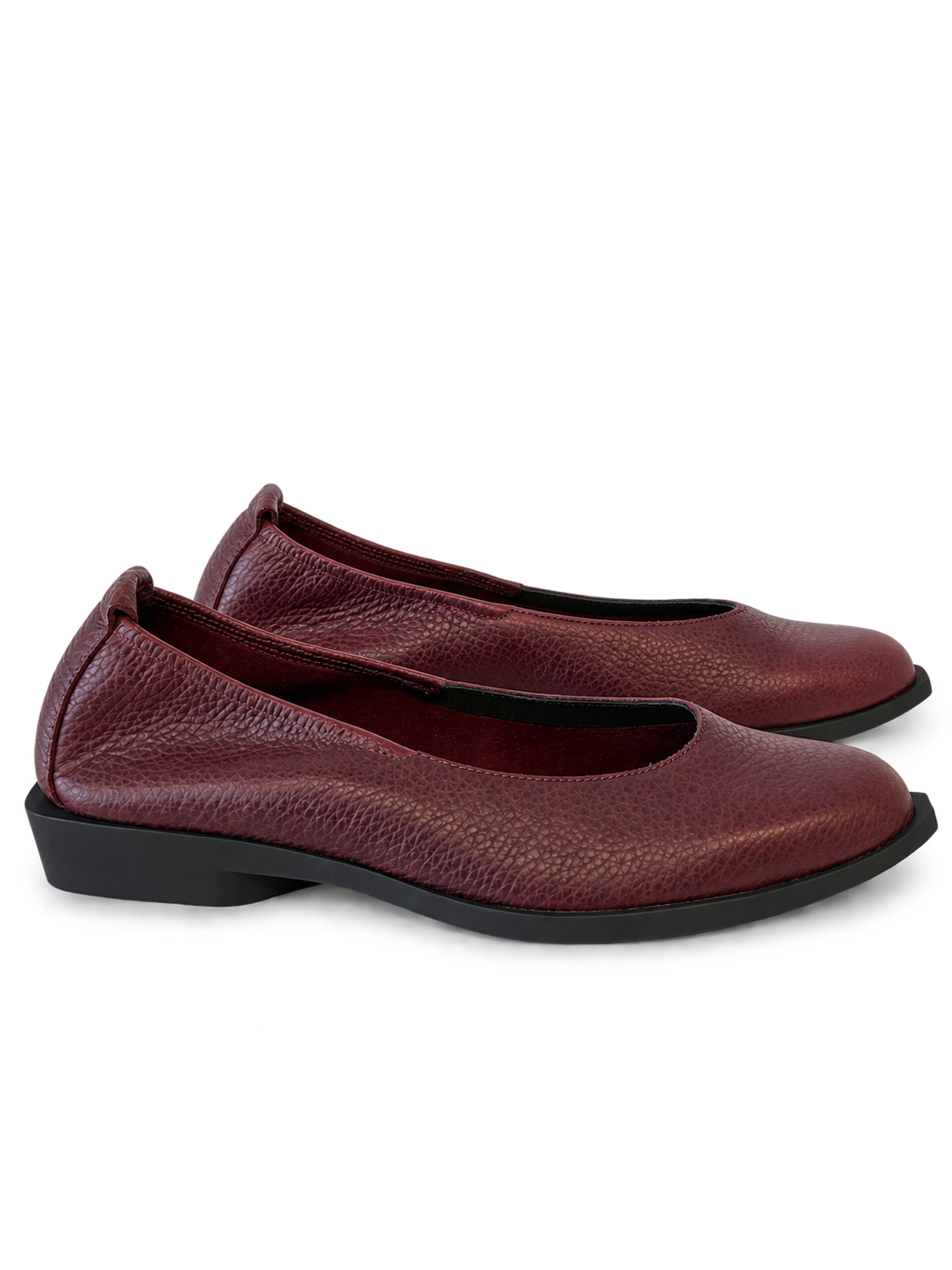 Bealix Pebbled Leather Skimmer Flat