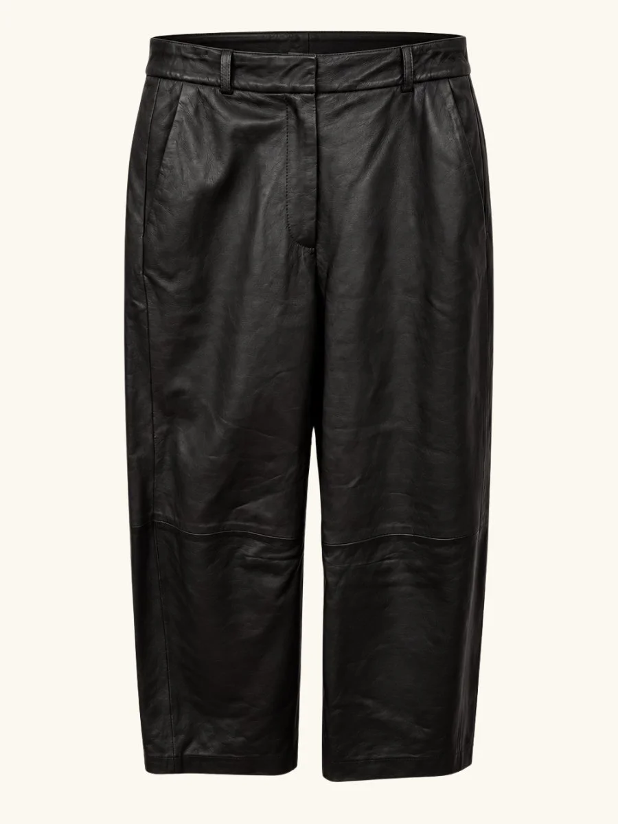 Slouchy BF Trouser in Dolce Leather