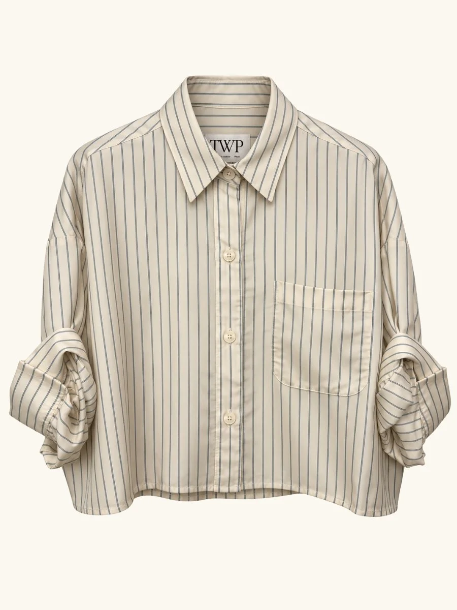 Next Ex Shirt in Pencil Stripe