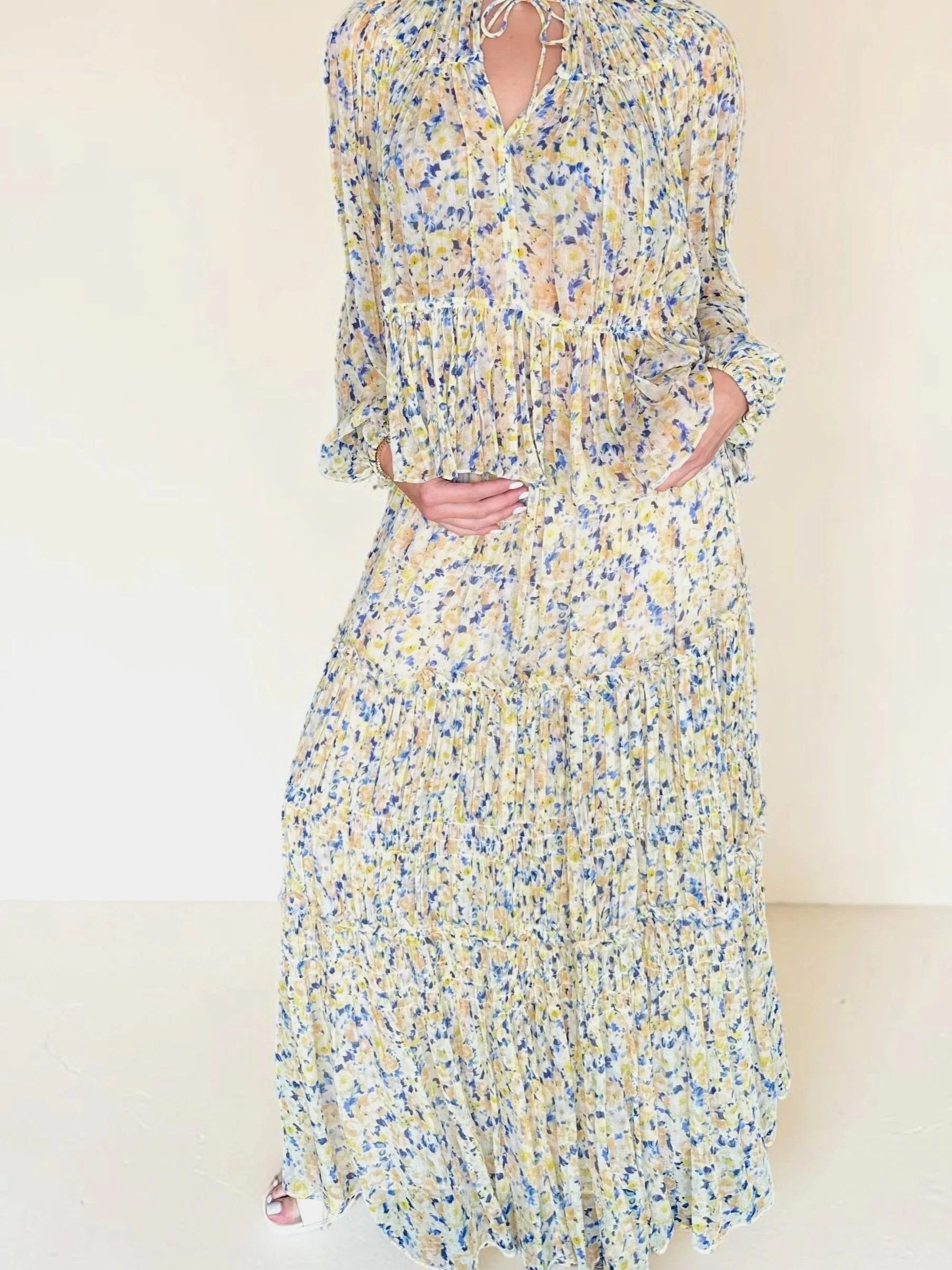 Virginie Silk Skirt