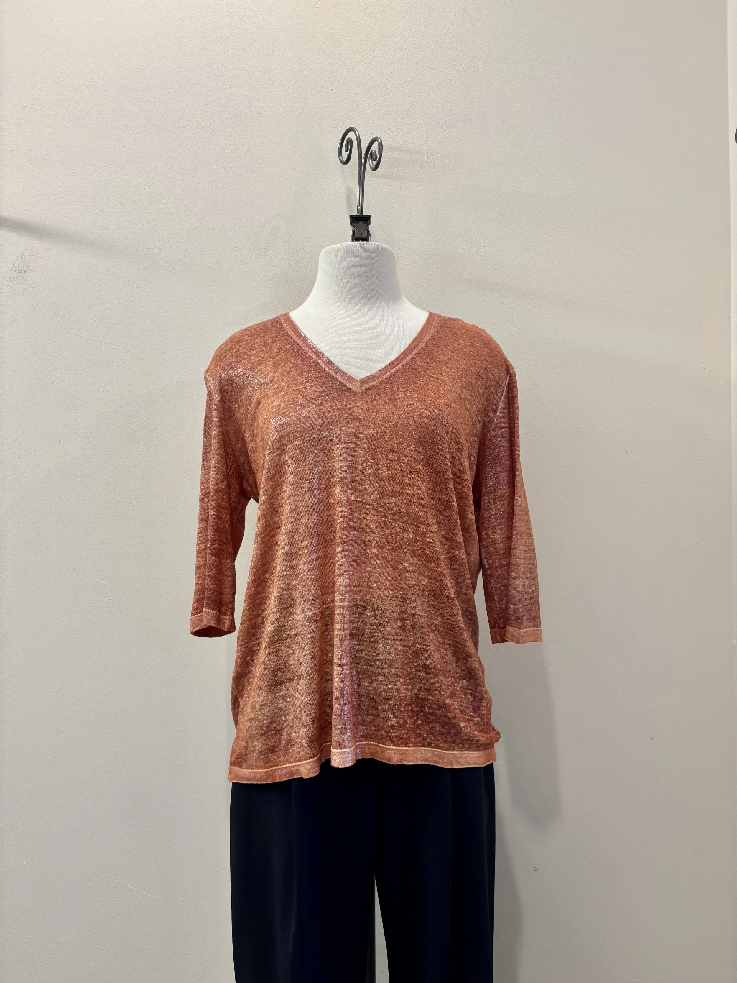 Shimmer V-Neck T-Shirt